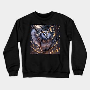 Midnight Owl Crewneck Sweatshirt